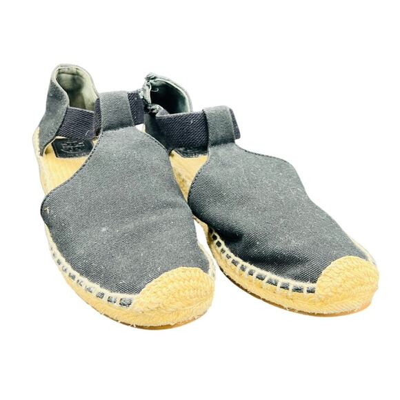 Tory Burch Shoes - 🌿 Tory Burch Canvas Espadrille Wedge Sandals Natural Beige 8.5 Boho Chic FLAW